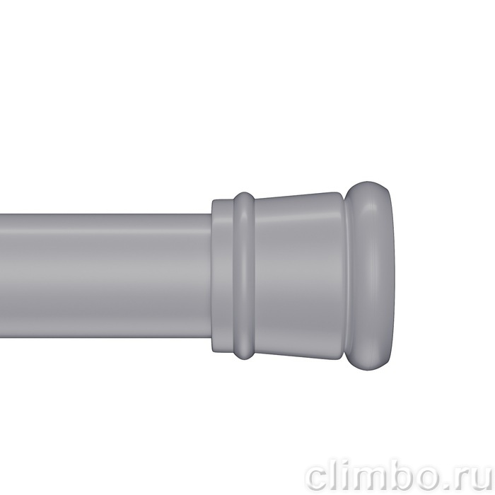 Карниз для ванной комнаты, 110-200 см, серый, IDDIS, SRC0120i14 — фото, детали конструкции