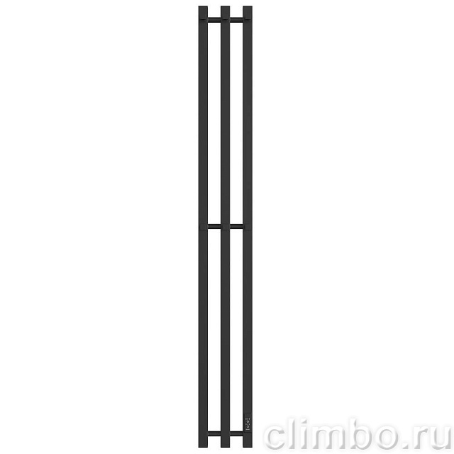 Полотенцесушитель STOUT электрический ROCK quadro 120*12 Черный матовый 3 опоры — фото, детали конструкции