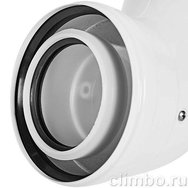 STOUT SCR-8012-000090 STOUT Отвод 90° конденсац. коакс. D80(п-м)/125(п-м) — фото, детали конструкции