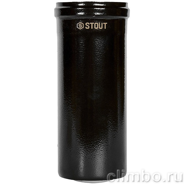 STOUT Удлинитель дымохода конденсац. коакс. D60(п-м)/100(п-м), L250, ЧЕРНЫЙ — фото, детали конструкции