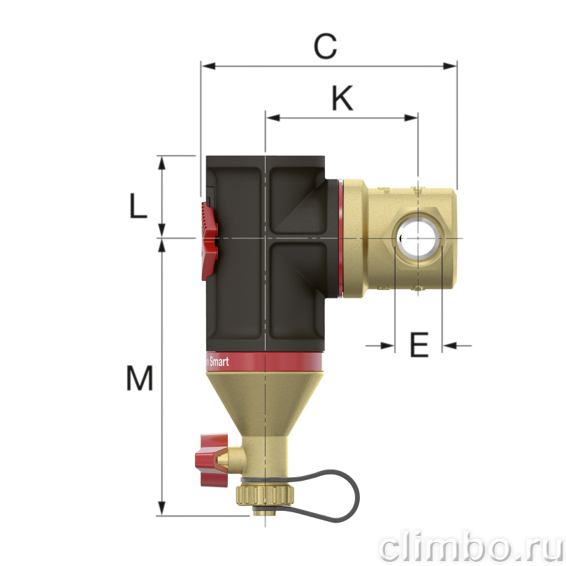 Сепаратор шлама Flamco Clean Smart 3/4" — фото товара