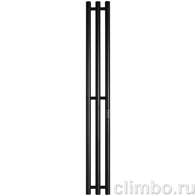 Полотенцесушитель STOUT электрический ROCK round 120*12 Черный матовый 3 опоры — фото, детали конструкции
