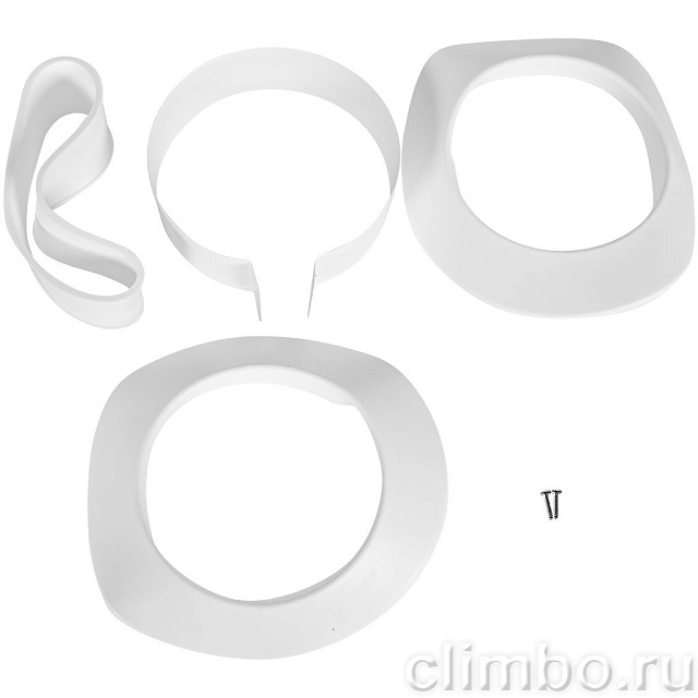 STOUT Комплект дымохода УНИВЕРСАЛЬНЫЙ традиц. коакс. D80/125, L1000 (хомут, накладки декоративные, рабочая длина 680мм) — фото, детали конструкции