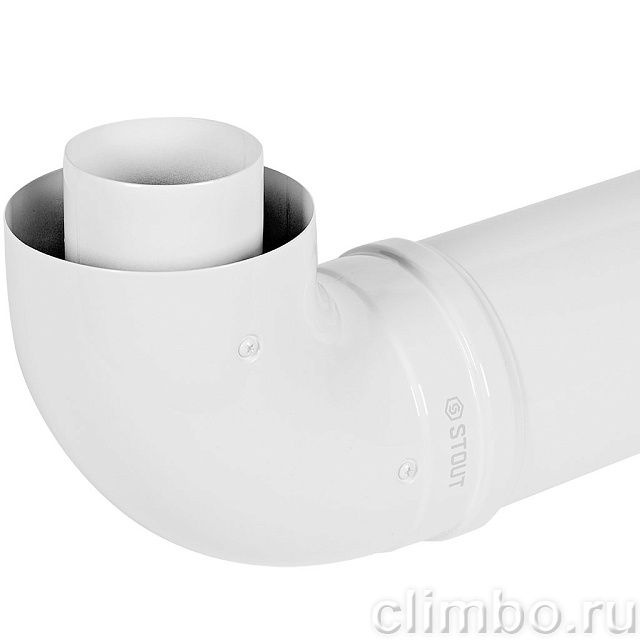 STOUT Комплект дымохода УНИВЕРСАЛЬНЫЙ традиц. коакс. D80/125, L1000 (хомут, накладки декоративные, рабочая длина 680мм) — фото, детали конструкции