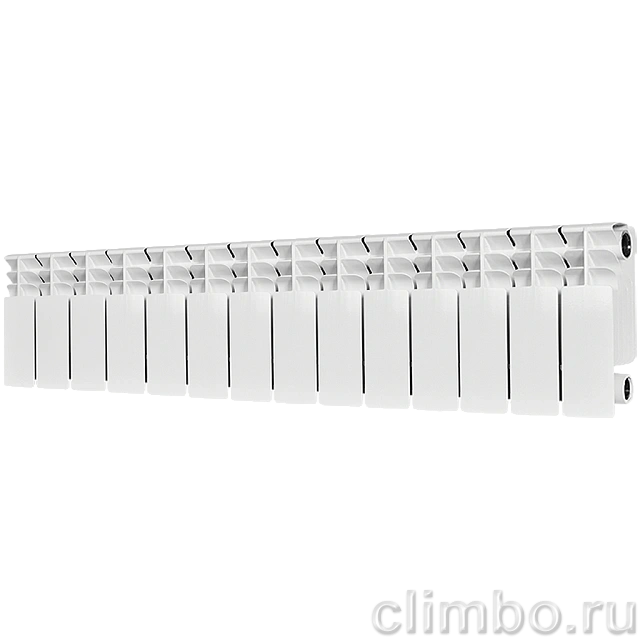 Радиатор биметаллический STOUT TITAN 200 14 секций боковое подключение (белый RAL 9016) — фото, детали конструкции
