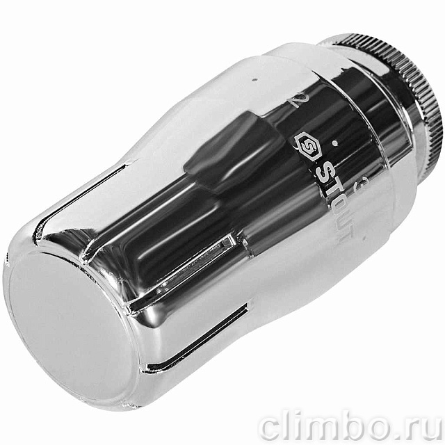 Головка термостатическая STOUT Design хром, жидкостная M30x1,5 — фото, детали конструкции