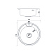 BAS51S1i77, Мойка, нерж. cталь, сатин, D510, Бэйсик (Basic), ID — фото, детали конструкции