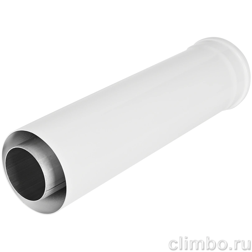 Удлинитель дымохода традиционный коаксиальный ROMMER D80(п-м)/125(м-п), L500 — фото, детали конструкции