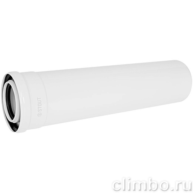 STOUT SCR-8012-000500 STOUT Удлинитель дымохода конденсац. коакс. D80(п-м)/125(п-м), L500 — фото, детали конструкции