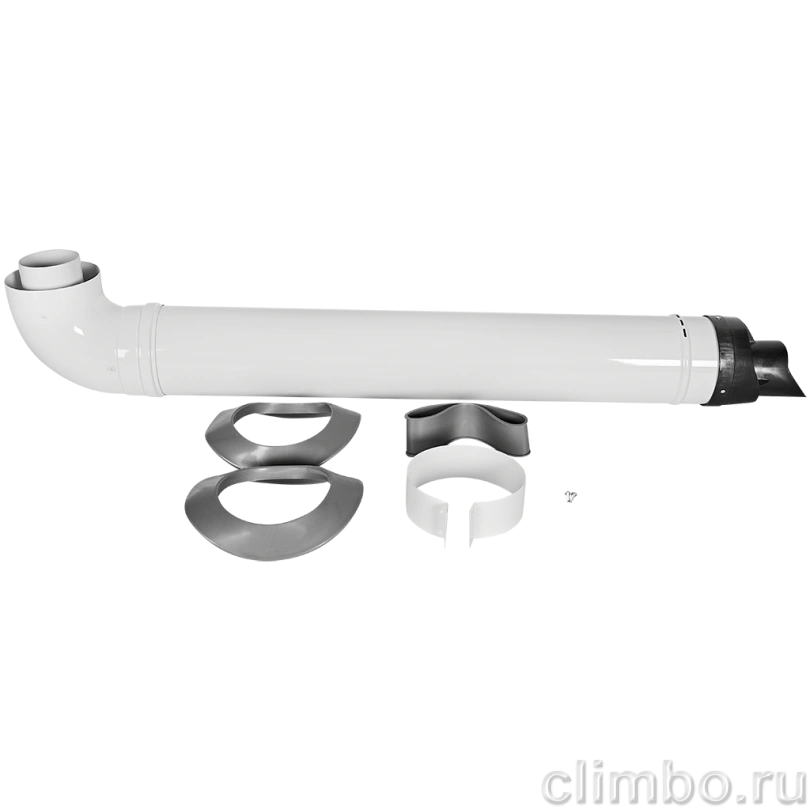 Комплект дымохода традиционный ROMMER D80/125, L800 — фото, детали конструкции