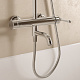 Душевая система с тропическим, ручным душем и изливом, хром глянцевый, Виндзор (Windsor), IDDIS, WINSB3Fi06 — фото, детали конструкции