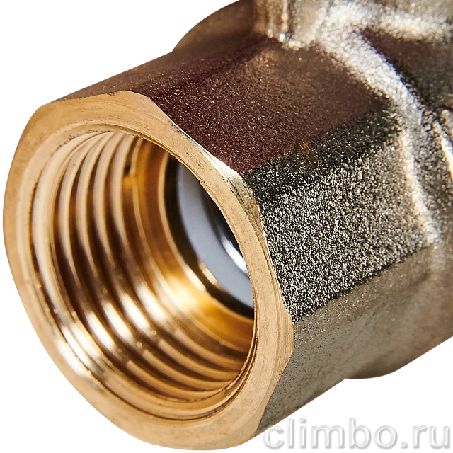 Кран шаровой полнопроходной с американкой STOUT ВР/НР ручка бабочка 1/2 (EPDM) — фото, детали конструкции