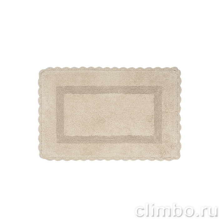 Коврик для ванной комнаты, 50x80, прямоугольный, хлопок, бежевый, IDDIS, DSQS03Ci12 — фото, детали конструкции