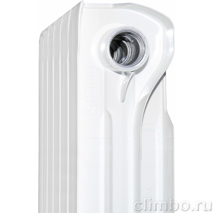 STOUT VEGA 500 10 секций радиатор алюминиевый боковое подключение — фото товара