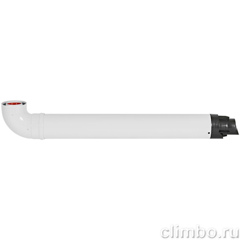 Комплект дымохода традиционный ROMMER RCA-6010 СТАНДАРТ УНИВЕРСАЛЬНЫЙ D60/100, L900 (кроме Immergas и Navien Deluxe 75/100) однонаправленный — фото, детали конструкции