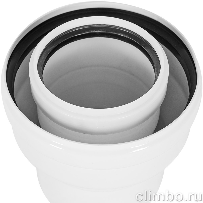 Переход ROMMER с O60/100 на O80/125 конденсационный — фото, детали конструкции