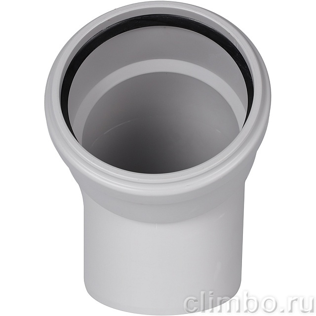 Отвод канализационный бесшумный STOUT D110х45° — фото, детали конструкции