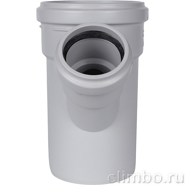 Тройник канализационный бесшумный STOUT D110x58/ 45° — фото, детали конструкции