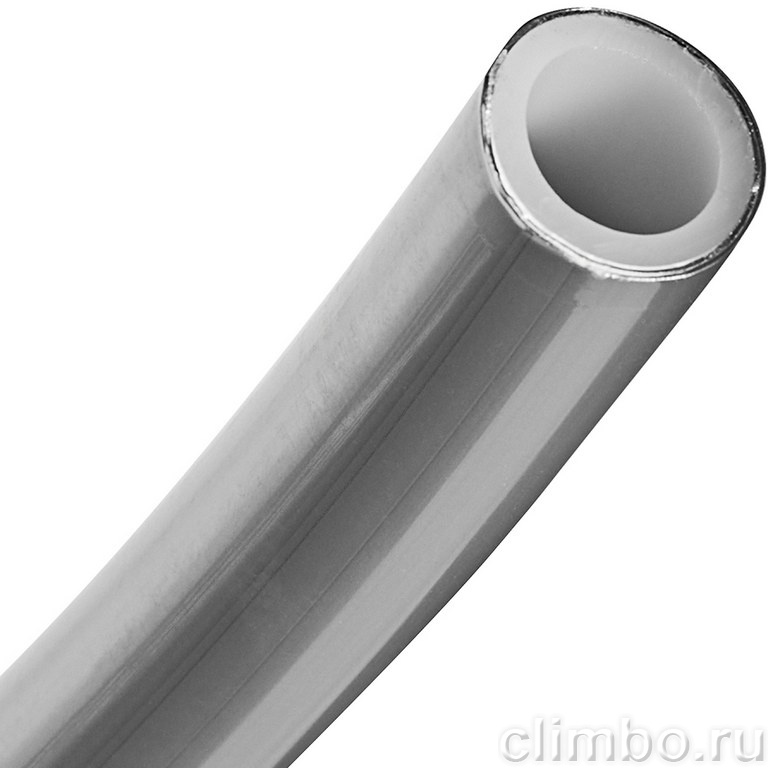 Труба стабильная ROMMER 25х3,7 (бухта 50 метров) PE-Xa/Al/PE-RT, серая — фото, детали конструкции