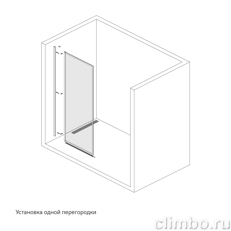 Душевая перегородка Walk In, матовый белый, 110x195, Slide, IDDIS — фото товара