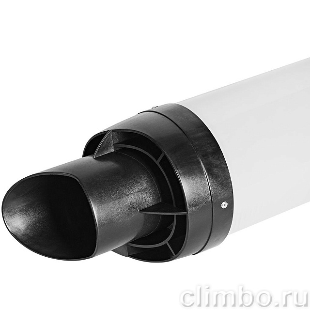 STOUT Горизонтальный проход через стену с наконечником традиц. коакс. D80(п)/125(п), L750 (без декоративных накладок, рабочая длина 680мм) — фото, детали конструкции