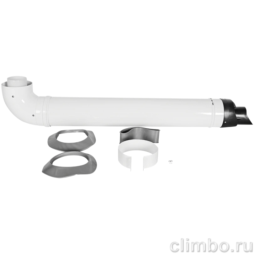 Комплект дымохода конденсационный ROMMER D80/125, L800 — фото, детали конструкции