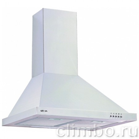 Кухонная вытяжка каминная Atlan 3503 B 90 inox серебристый — фото товара
