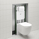 Комплект 3в1: подвесной унитаз, пневматическая инсталляция и клавиша смыва, Клауд Икс (Cloud X), IDDIS, CLXPA1GWi73 — фото, детали конструкции