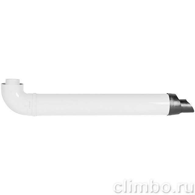 STOUT Комплект дымохода УНИВЕРСАЛЬНЫЙ традиц. коакс. D80/125, L1000 (хомут, накладки декоративные, рабочая длина 680мм) — фото, детали конструкции