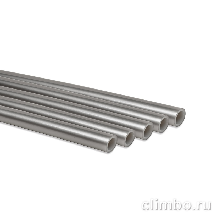 Труба ROMMER PEX из сшитого полиэтилена с кислородным слоем, серая, 25х3,5 (бухта 50 метров) — фото, детали конструкции