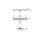 Лоток душевой, сифон 360, комбинированный затвор, перфор. решетка, 600мм, графит, IDDIS, 975B6GM20DZ — фото, детали конструкции