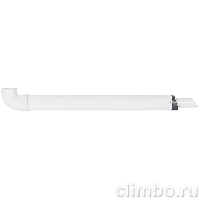 STOUT SCR-6010-251250 STOUT Комплект дымохода Антилед УНИВЕРСАЛЬНЫЙ традиц. коакс. D60/100, L1250 (хомут, фланец, втулка, адаптер, рабочая длина 1000 мм) кроме Immergas, Navien D75/100 стар. — фото, детали конструкции
