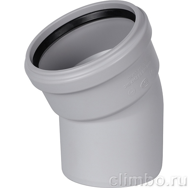 Отвод канализационный бесшумный STOUT D110х30° — фото, детали конструкции