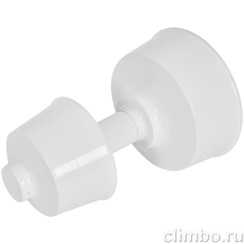 RCA-6010-700334 ROMMER Оголовок с ветрозащитой традиционный D60(п)/100(п) (алюминий) БЕЛЫЙ однонаправл. — фото, детали конструкции