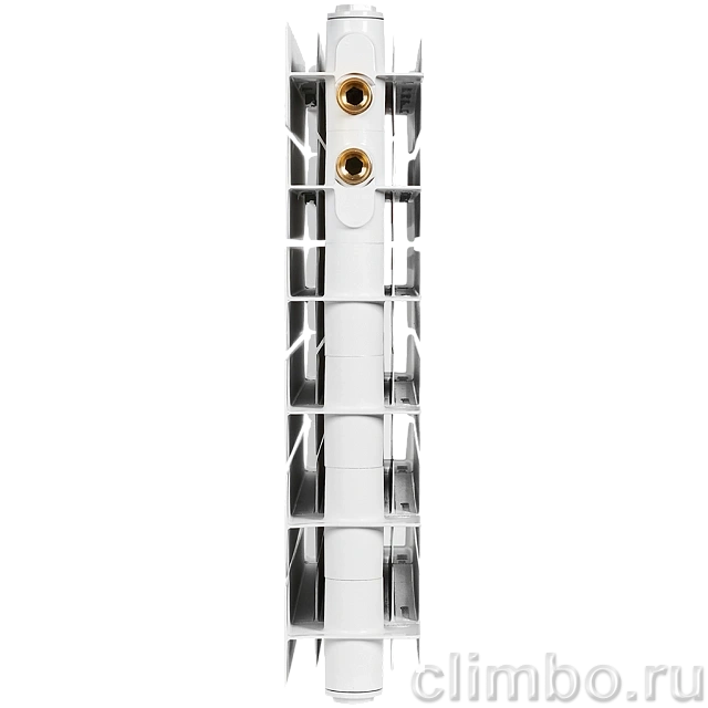 Радиатор биметаллический STOUT TITAN VENTIL 500 12 секций нижнее правое подключение — фото, детали конструкции