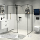 Душевая перегородка Walk In, черный 80x195, Slide, IDDIS, SLI8BS8i23 — фото товара