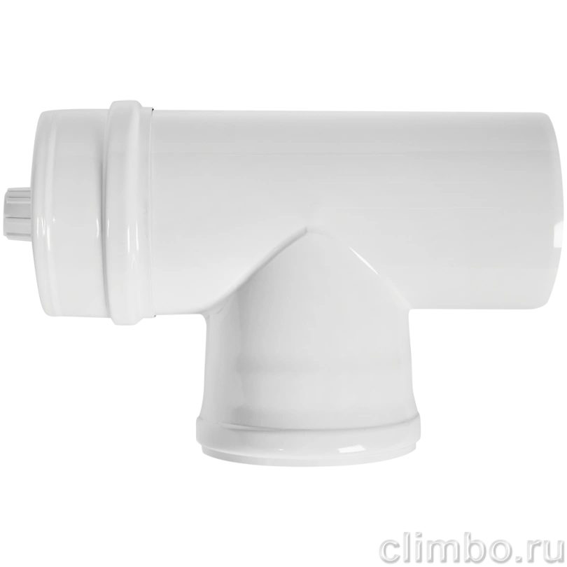 Конденсатоотводчик Т-образный традиционный коаксиальный ROMMER D60(п-м)/100(п-м) (штуцер 1/2) — фото, детали конструкции