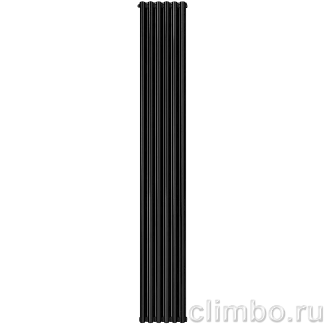 Радиатор алюминиевый STOUT Anteprima 2000 6 секции универсальное подключение (черный) — фото, детали конструкции