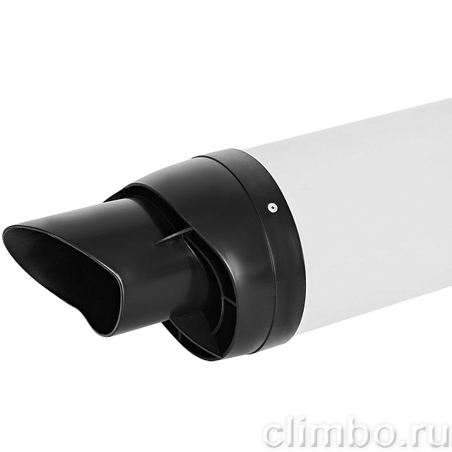 STOUT Горизонтальный проход через стену с наконечником конденсац. коакс. D80(п)/125(п), L750 (рабочая длина 680мм) — фото, детали конструкции