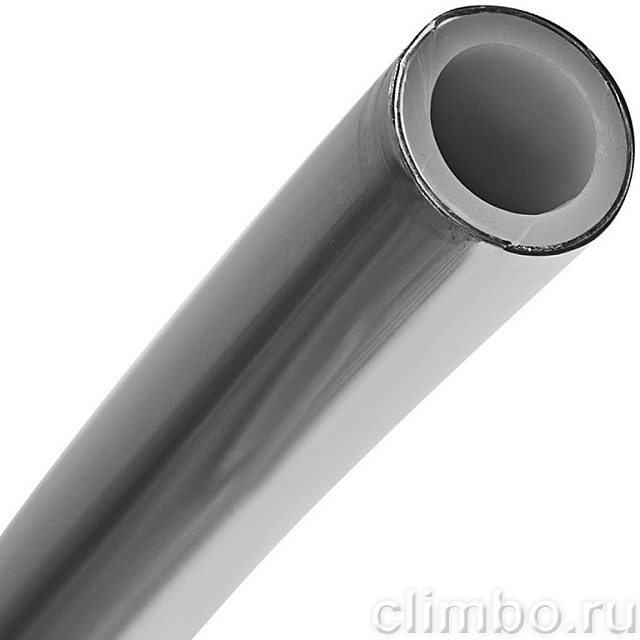 Труба стабильная STOUT 25х3,7 (бухта 50 метров) PE-Xa/Al/PE-RT, серая — фото, детали конструкции
