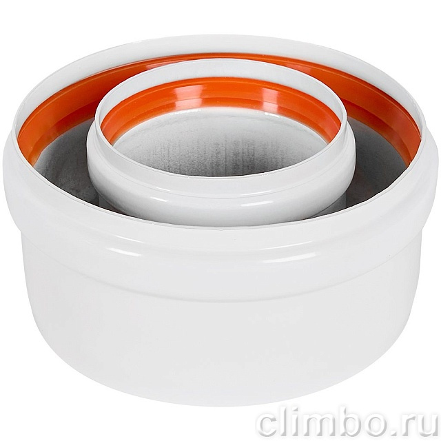 STOUT Ревизионный элемент Т-образный традиц. коакс. D60(п-м)/100(п-м) с заглушкой — фото, детали конструкции