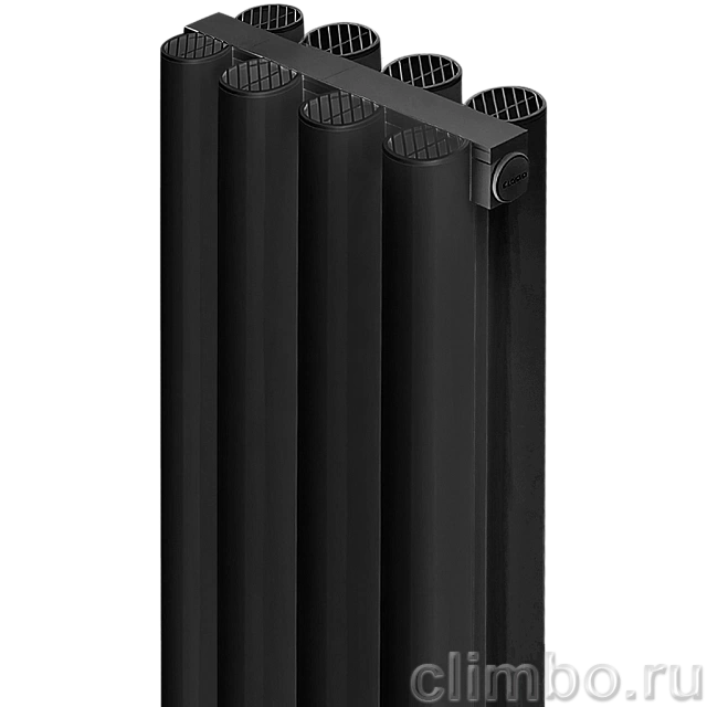 Радиатор алюминиевый STOUT Anteprima 2000 4 секции универсальное подключение (черный) — фото, детали конструкции