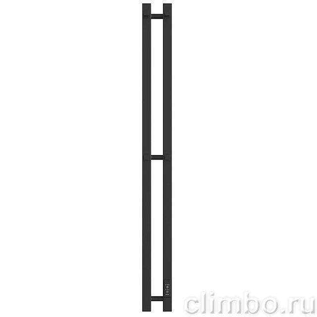 Полотенцесушитель STOUT электрический ROCK quadro 120*08 Черный матовый 2 опоры — фото, детали конструкции