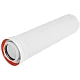 Удлинитель дымохода конденсационный коаксиальный ROMMER D80(п-м)/125(м-п), L500 — фото, детали конструкции