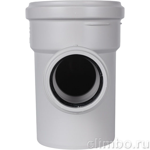Тройник канализационный бесшумный STOUT D110x58/ 87,5° — фото, детали конструкции