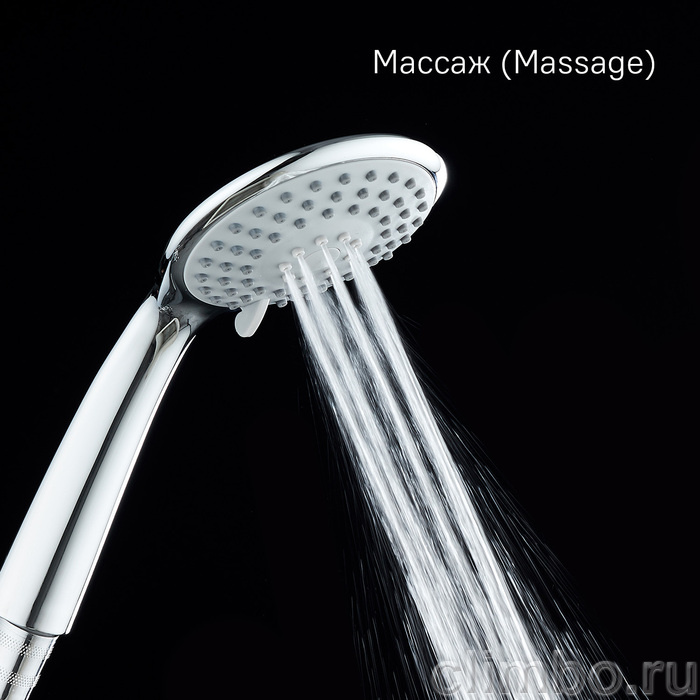 Лейка для душа, 3F, Эссеншл (Essential), Milardo, 3803F10M18 — фото, детали конструкции