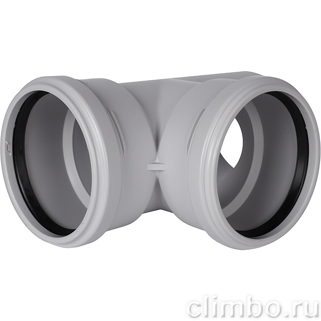 Тройник канализационный бесшумный STOUT D110x110/ 87,5° — фото, детали конструкции