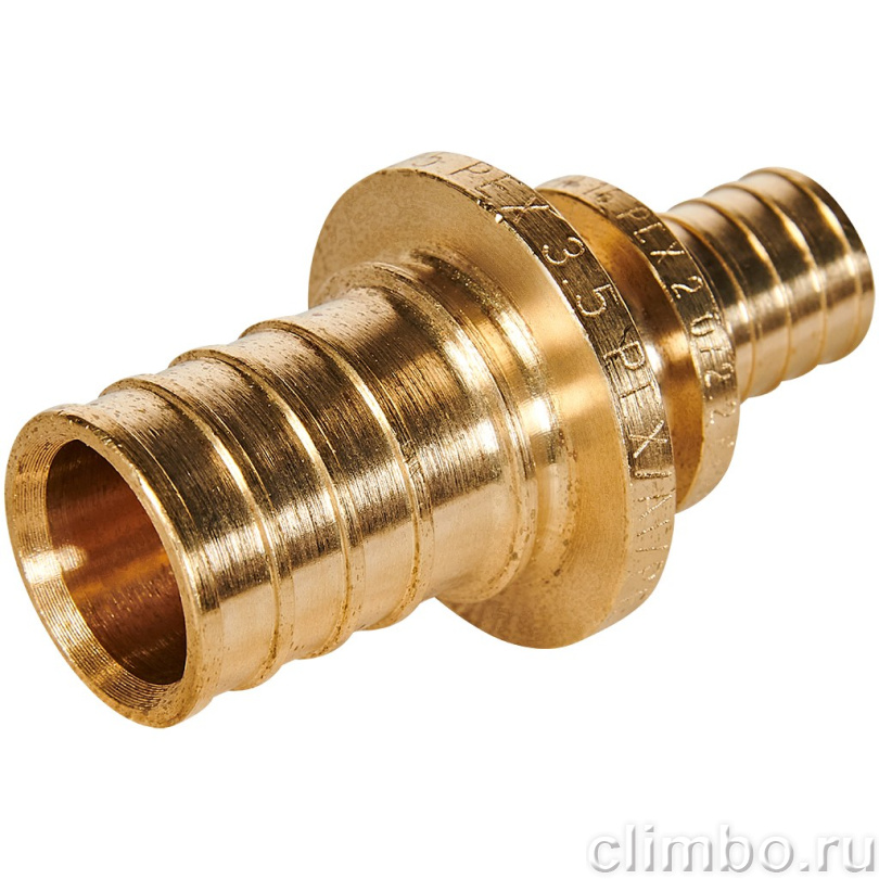 Муфта соединительная переходная ROMMER 25x16 для труб из сшитого полиэтилена аксиальный — фото, детали конструкции