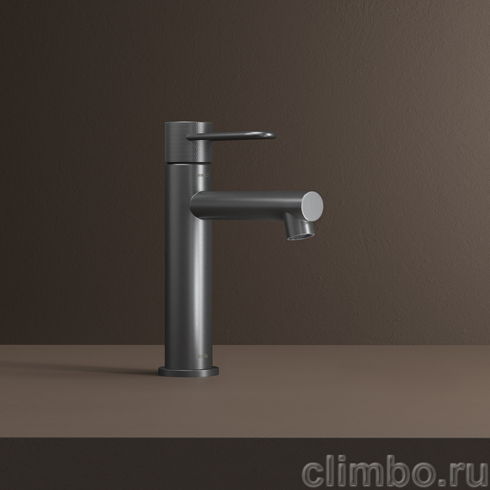 Смеситель для умывальника, графит матовый, Дюна (Duna), IDDIS, DUNGM00i01 — фото, детали конструкции