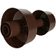 STOUT SCR-6010-800023 STOUT Оголовок вертикальный с ветрозащитой традиц. коакс. D60(п)/100(п) КОРИЧНЕВЫЙ широкий — фото, детали конструкции